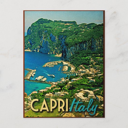 Capris Italy Vintage Travel Briefkaart (Voorkant)