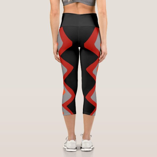 Capris leggings avec motif de zigzag (Verso)