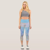 Capris Leggings avec points de rayure colorés (Recto)