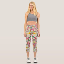 Capris met hoge taille