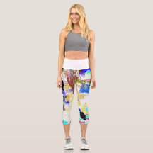 Capris met hoog wasgehalte