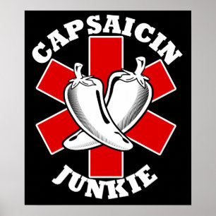 Capsaicin Junkie 24,95 $ Poster d'art