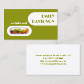 Capsule de fruits frais Nutritionniste Carte Jaune (Devant / Derrière)