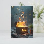 Capsule de temps de votre future carte de méditati (Debout devant)