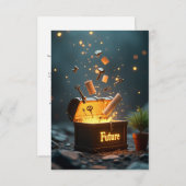 Capsule de temps de votre future carte de méditati (Devant / Derrière)