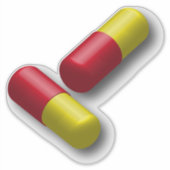 capsule-pillen-medicijn sticker (Voorkant)