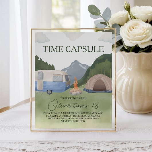 Capsule Temporelle Happy Camper Panneau de Table 8