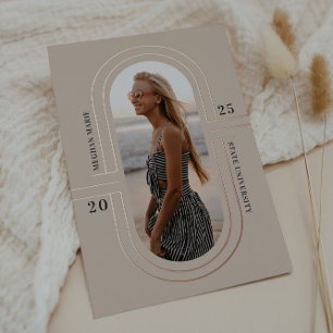 Capsule temps Moderne Faire-part de graduation F