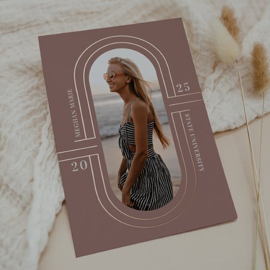 Capsule temps | Moderne Faire-part de graduation F