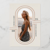 Capsule temps | Moderne Faire-part de graduation F (Recto)