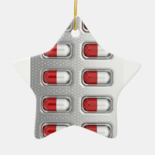 Capsules in blisterverpakking keramisch ornament