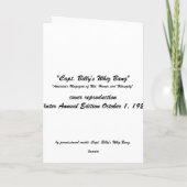 Capt. Billy's Whiz Bang - Kaart (Achterkant)