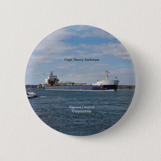 Capt Henry Jackman-knop Ronde Button 5,7 Cm (Voorkant)