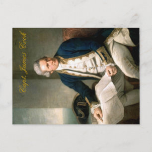 Capt. James Cook Briefkaart, ontdekker van Hawaii Briefkaart