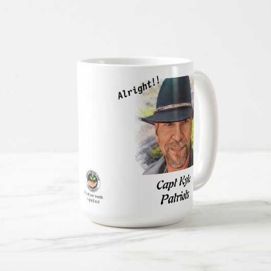 Capt Kyle Patriots Coffee Mug (Devant droit)