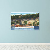 Capt. Palmers Lake Ride Stroller IV Boat Scene Canvas Afdruk (Insitu (Houten vloer))