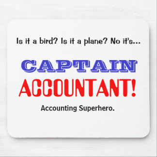Captain Accountant Accounting Superhero Muismat