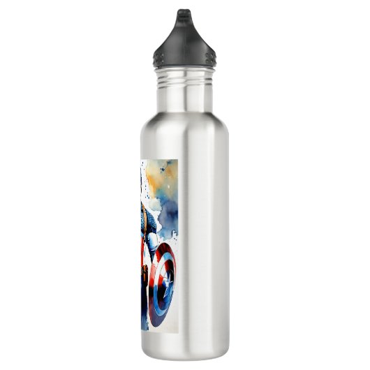 Captain America Shield Waterfles - Heroic Hydr Waterfles (Rechts)