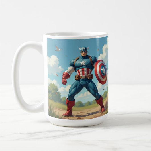 captain american Mug Koffiemok (Links)