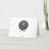 Captain Black Dog - Carte de voeux, blanc standard (Dos)