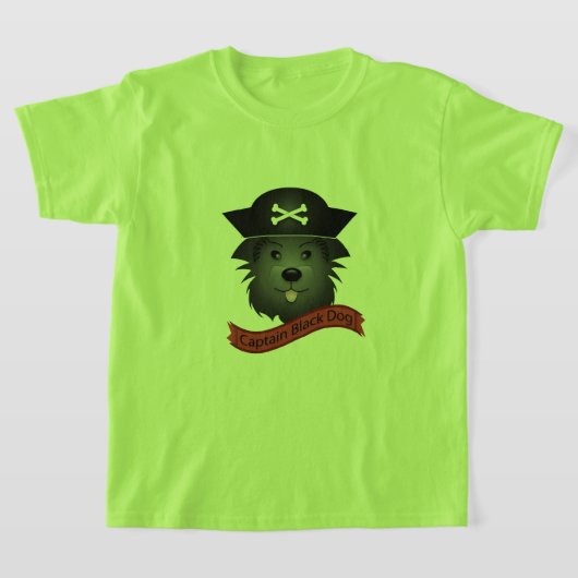 Captain Black Dog - T-shirt de base pour enfants (Poser)