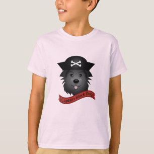 Captain Black Dog - T-shirt de base pour enfants
