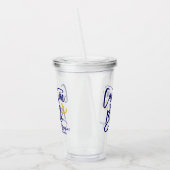 Captain Bride Nausicale Bachelorette-feest  Acryl Drinkbeker (Links)