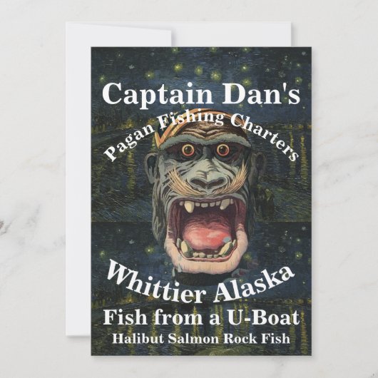 Captain Dan's Pagan Fishing Charters Whittier AK Kaart (Voorkant)
