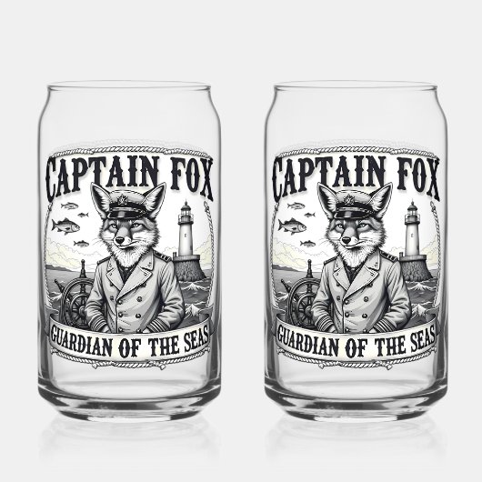 Captain Fox Guardian of Seas Nautical Design (Recto)