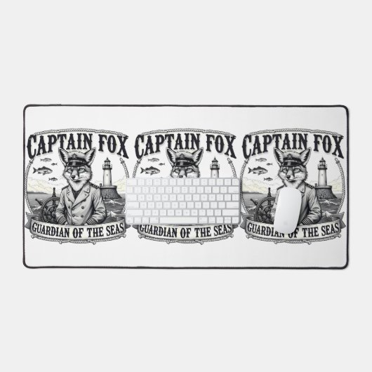 Captain Fox Guardian of Seas Nautical Design (Clavier et souris)