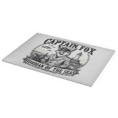 Captain Fox Guardian of Seas Nautical Design Snijplank (Hoek)