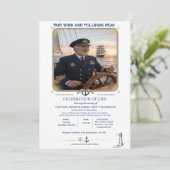 Captain Funeral Invitation Template (Debout devant)