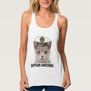 CAPTAIN GEWELDIGE, Funny CAT T-Shirts
