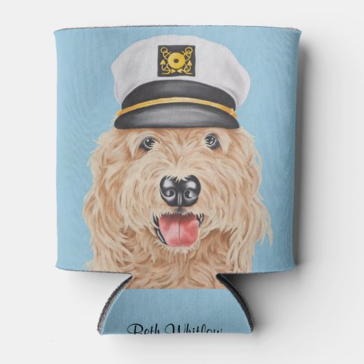 Captain Goldendoodle Koelbox Blikjeskoeler (Voorkant)