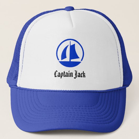 "Captain Jack" Gepersonaliseerd het Pet van de kap (Voorkant)