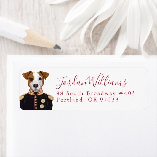 Captain Jack Russell | Jouw namen toevoegen Etiket (Insitu)