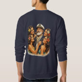 Captain John and Friends Navy Sweatshirt (Dos)
