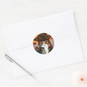 Captain Leo, Pirate Cat & Rat Fantasy Art Sticker (Envelop)