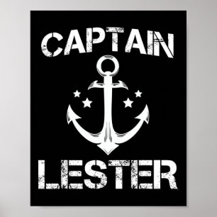 Captain Lester Funny Verjaardag Gepersonaliseerde Poster
