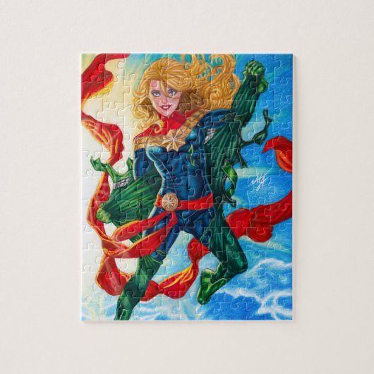 Captain Marvel ~ Carol Danvers Legpuzzel (Verticaal)
