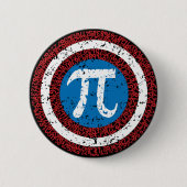 Captain Maths Ronde Button 5,7 Cm (Voorkant)
