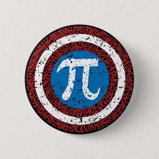 Captain Maths Ronde Button 5,7 Cm (Voorkant)