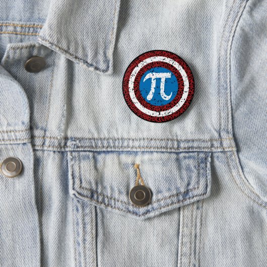 Captain Maths Ronde Button 5,7 Cm (In situ)