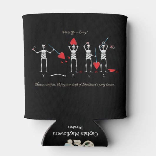 CAPTAIN MAYFLOWER'S Blackbeard Flag Blikjeskoeler (Achterkant)