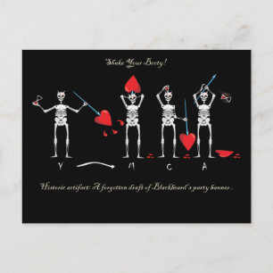 CAPTAIN MAYFLOWER'S Blackbeard Flag Briefkaart