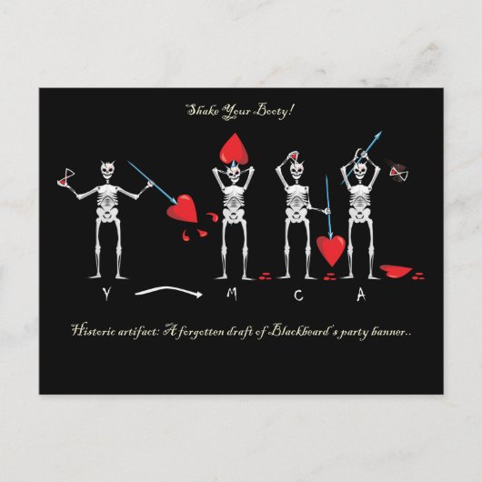 CAPTAIN MAYFLOWER'S Blackbeard Flag Briefkaart (Voorkant)