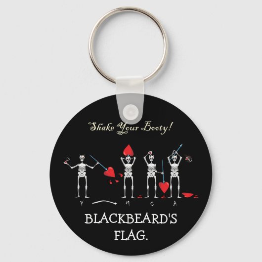 CAPTAIN MAYFLOWER'S Blackbeard Flag Sleutelhanger (Voorkant)