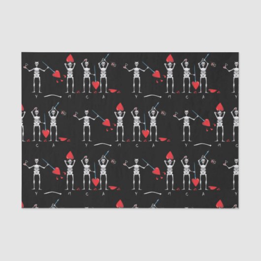 CAPTAIN MAYFLOWER'S BLACKBEARD FLAG TISSUEPAPIER (Voorkant)