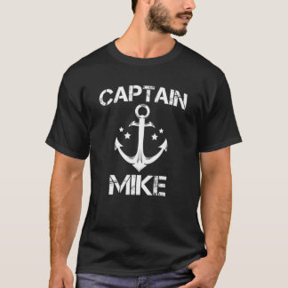 CAPTAIN MIKE Funny Birthday Persoonlijke naambank T-shirt