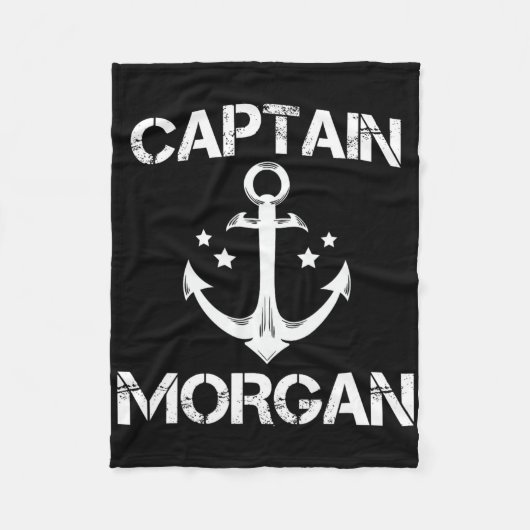 Captain Morgan Funny Verjaardag Gepersonaliseerde  Fleece Deken (Voorkant)